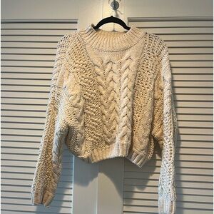 POL cream knitted sweater size S